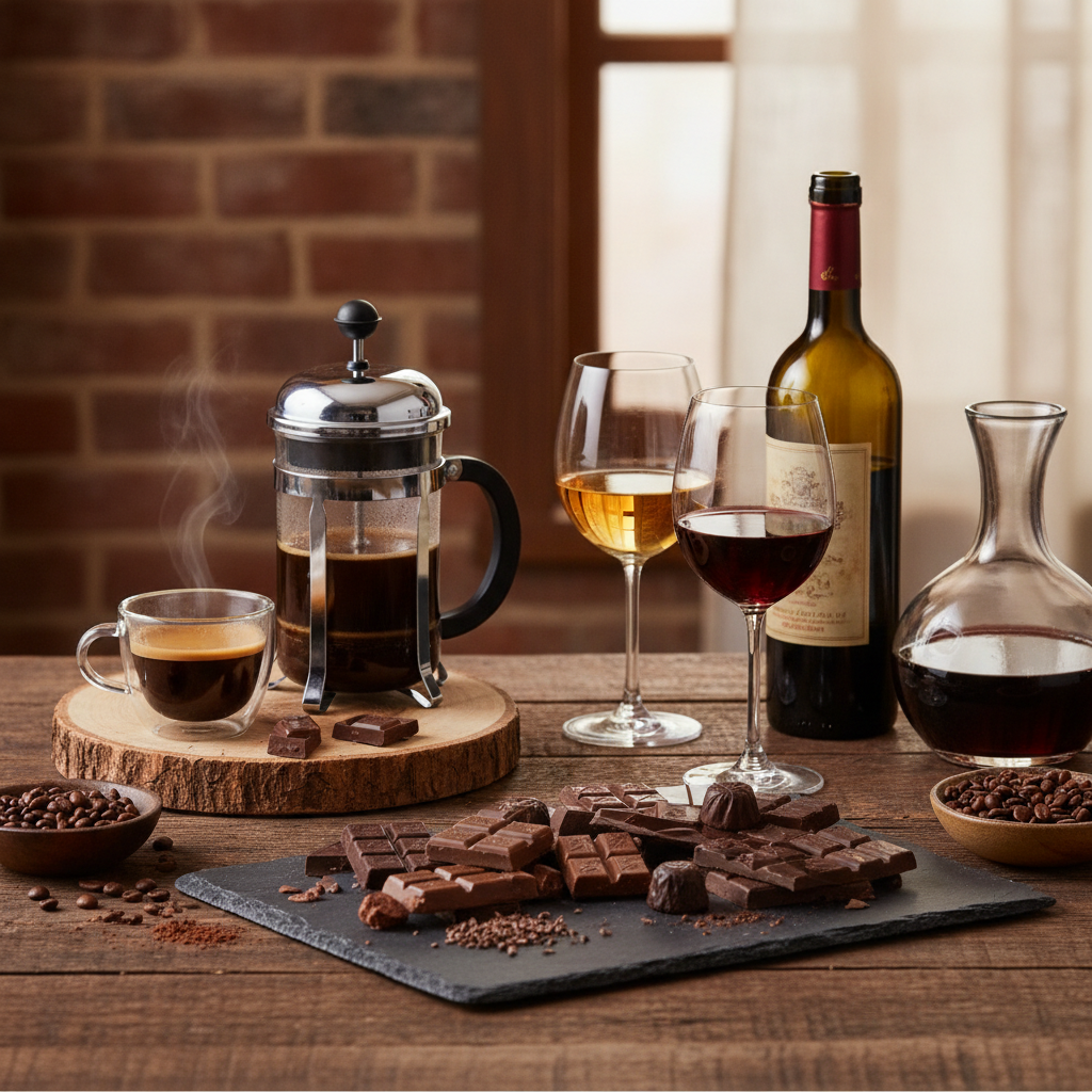 チョコレート、コーヒー、ワイン：究極のペアリング完全ガイド